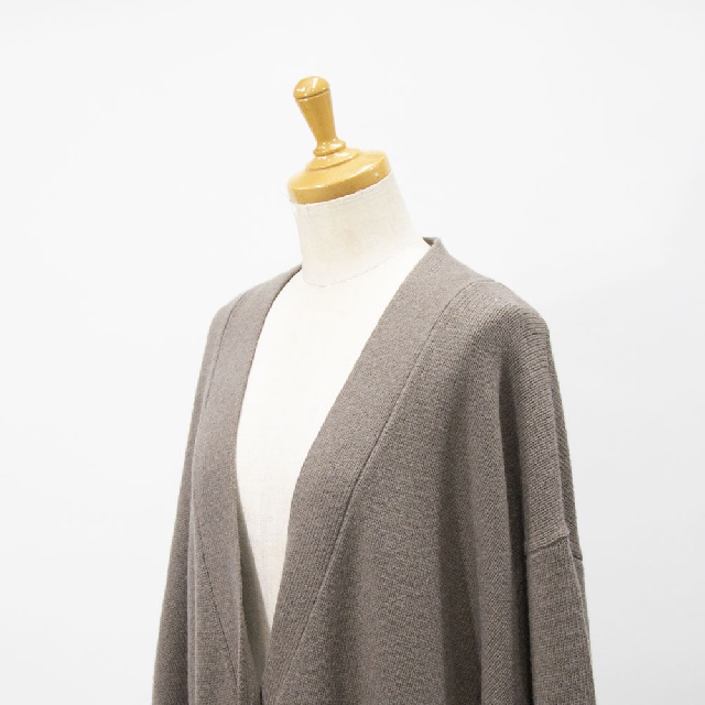 mizuiro ind　ミズイロインド　ワイドVネックカーディガン　4-220095-6