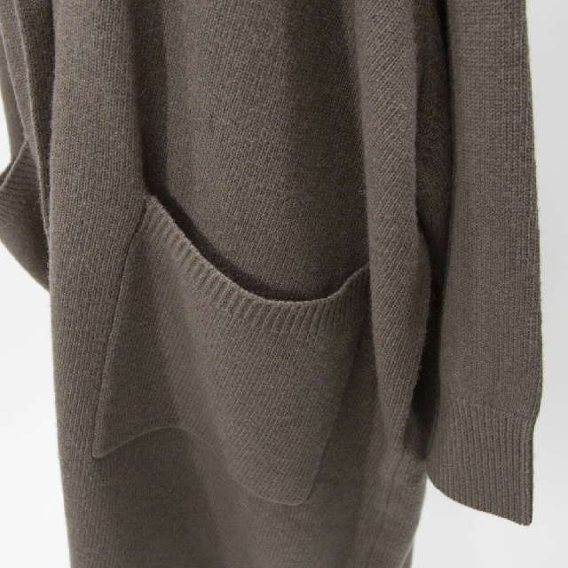 mizuiro ind　ミズイロインド　ワイドVネックカーディガン　4-220095-7