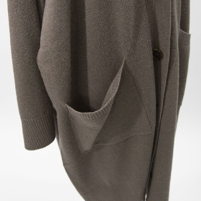 mizuiro ind　ミズイロインド　ワイドVネックカーディガン　4-220095-8