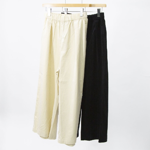 mizuiro ind　ミズイロインド　コーデュロイタックワイドパンツ　4-260067-0