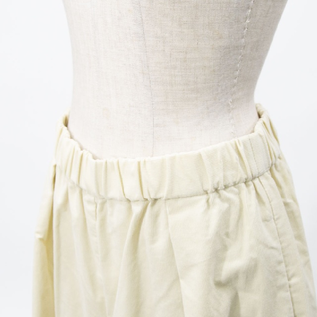 mizuiro ind　ミズイロインド　コーデュロイタックワイドパンツ　4-260067-6