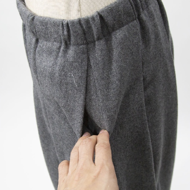 mizuiro ind　ミズイロインド　タックワイドパンツ　4-260068-7