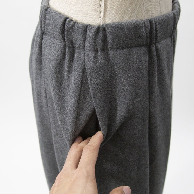 mizuiro ind　ミズイロインド　タックワイドパンツ　4-260068-8