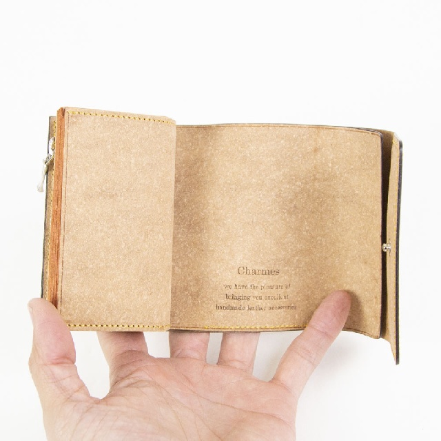 charmes　シャルムス　リサイクルレザー　三つ折財布　CH-194-7