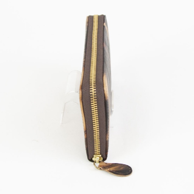 AinSoph　アインソフ　奄美泥染め ラウンドファスナー 長財布　DA1180-AMD-3