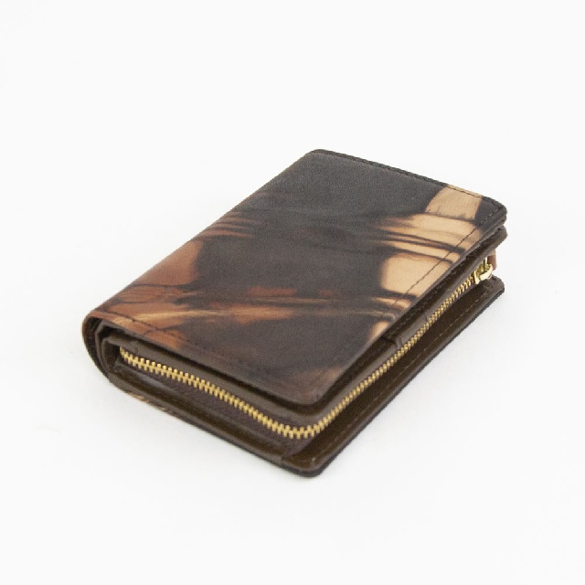 AinSoph　アインソフ　奄美泥染め ミドル財布　DA1035-AMD-4