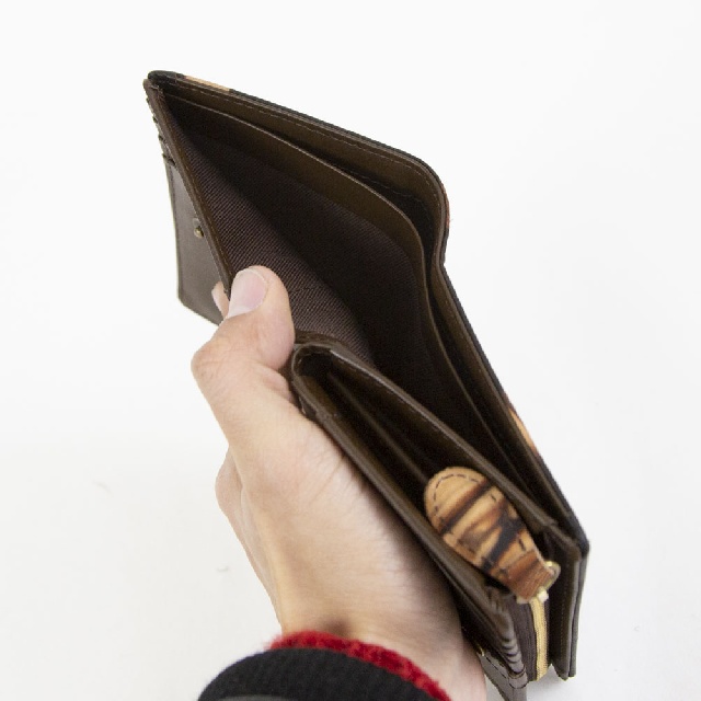 AinSoph　アインソフ　奄美泥染め ミドル財布　DA1035-AMD-7
