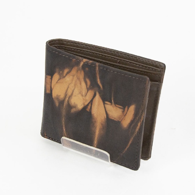 AinSoph　アインソフ　奄美泥染め 折り財布　DA1036-AMD-0