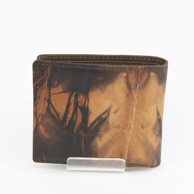 AinSoph　アインソフ　奄美泥染め 折り財布　DA1036-AMD-2