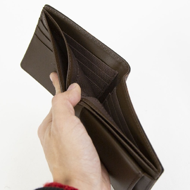 AinSoph　アインソフ　奄美泥染め 折り財布　DA1036-AMD-8