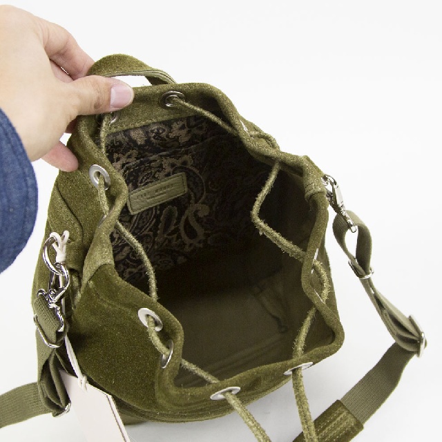 FIVE WOODS　ファイブウッズ　DRIFTER　ウォッシャブル スエード 巾着 バッグ　39584-10