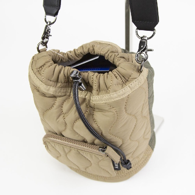 A SCENE　エーシーン　Kinchaku shoulder quilt　キルト 巾着 ショルダー　AS04-010-9