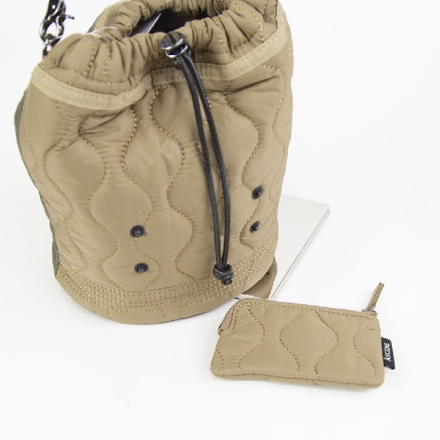 A SCENE　エーシーン　Kinchaku shoulder quilt　キルト 巾着 ショルダー　AS04-010-11