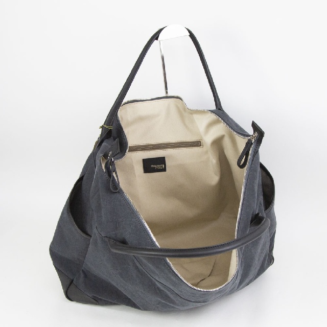 TRIALOGUE STUDIO　トライアローグスタジオ　HOLDALL IN BRILLIANT GRAY　ファスナー ラージ トートバッグ　TT047-8