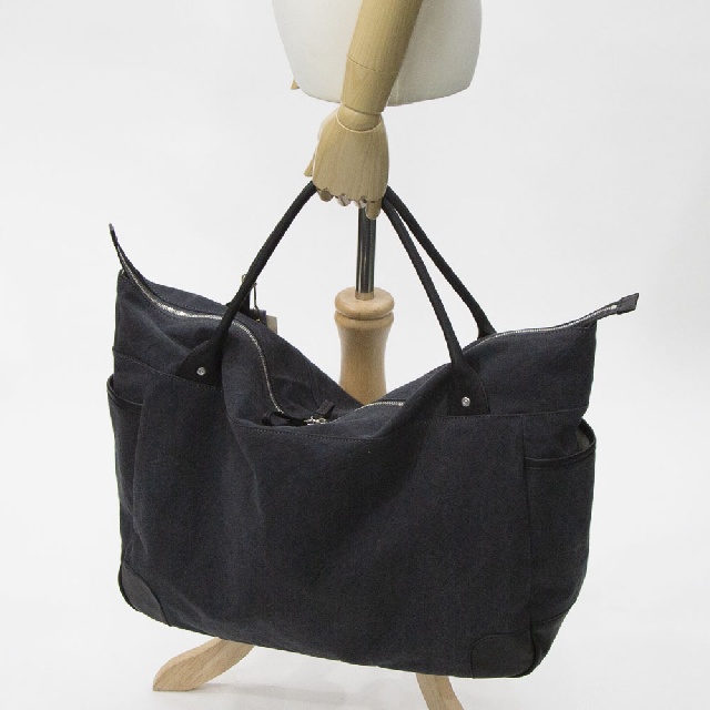 TRIALOGUE STUDIO　トライアローグスタジオ　HOLDALL IN BRILLIANT GRAY　ファスナー ラージ トートバッグ　TT047-9