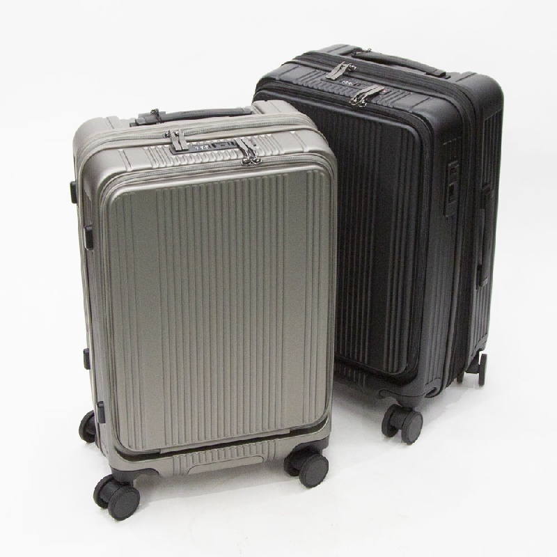 BERMAS　INTER CITY BS　 インターシティ　フロントオープン ファスナー キャリーケース 54L　60556