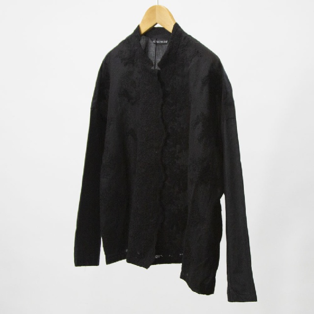 mizuiro ind　ミズイロインド　レーススタンドカラーワイドシャツ　1-239005-1