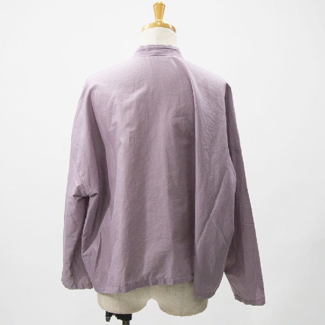 mizuiro ind　ミズイロインド　レーススタンドカラーワイドシャツ　1-239005-7