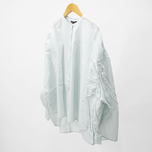 mizuiro ind　ミズイロインド　バックギャザーワイドシャツ　1-238975-2