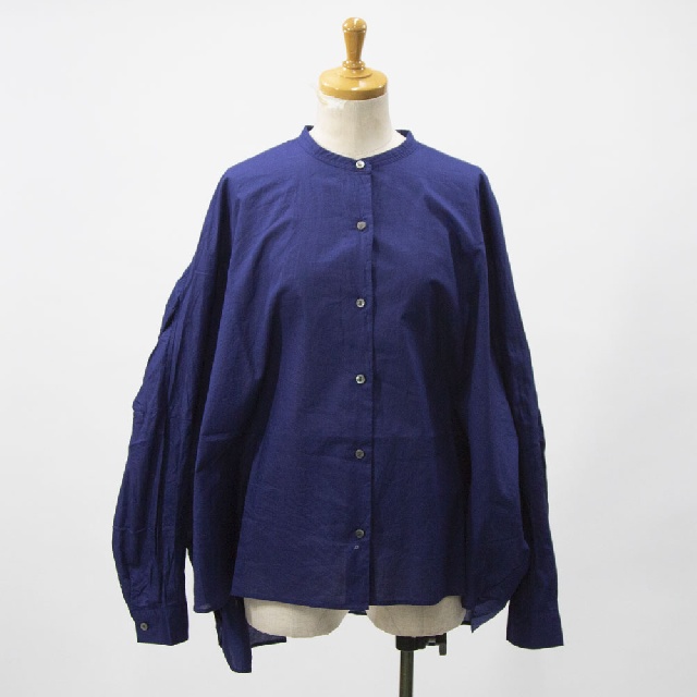 mizuiro ind　ミズイロインド　バックギャザーワイドシャツ　1-238975-6