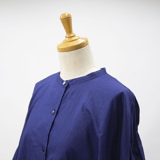 mizuiro ind　ミズイロインド　バックギャザーワイドシャツ　1-238975-10