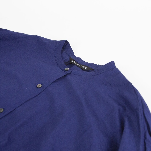 mizuiro ind　ミズイロインド　バックギャザーワイドシャツ　1-238975-11
