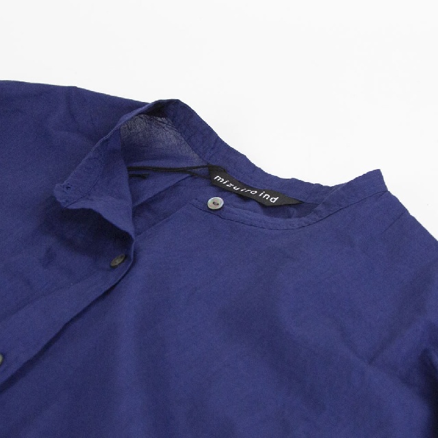 mizuiro ind　ミズイロインド　バックギャザーワイドシャツ　1-238975-12