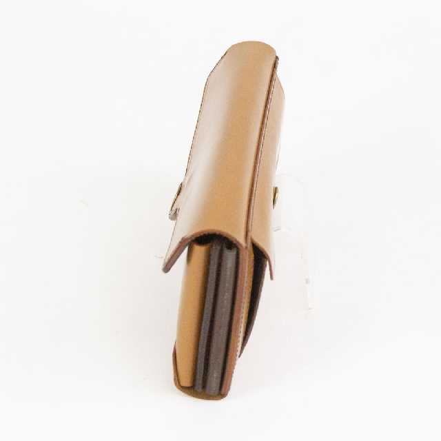 池之端銀革店　Cramp　クランプ　UKブライドルレザー　フロント金具　クラッチウォレット　長財布　CR-927-3