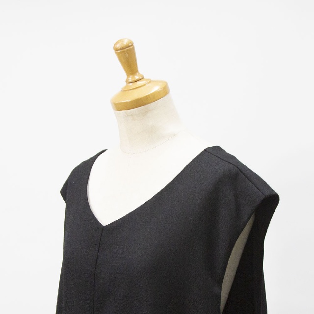 Y's for living　ワイズフォーリビング　ウール綾　ジャンパードレス　M13-R07-40-5