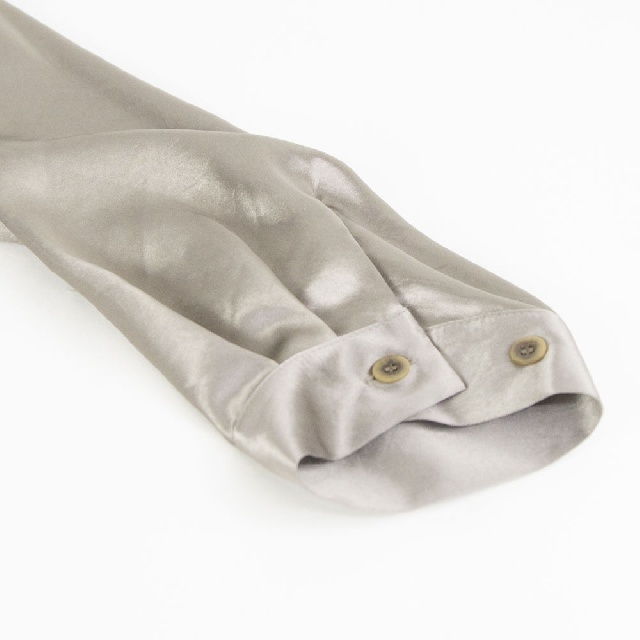 mizuiro ind　ミズイロインド　サテンワークシャツ　1-230130-10