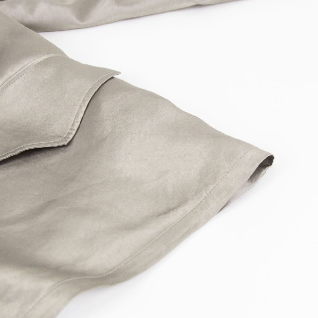 mizuiro ind　ミズイロインド　サテンワークシャツ　1-230130-11