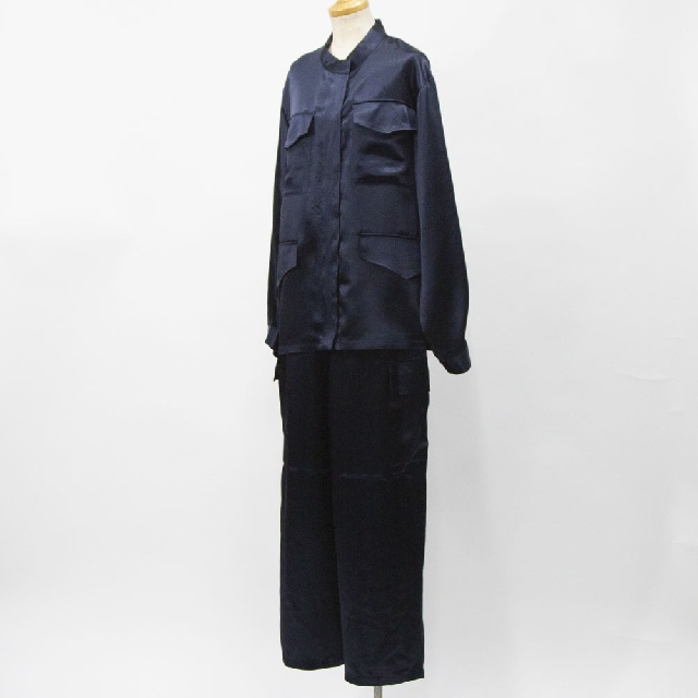 mizuiro ind　ミズイロインド　サテンワークシャツ　1-230130-13