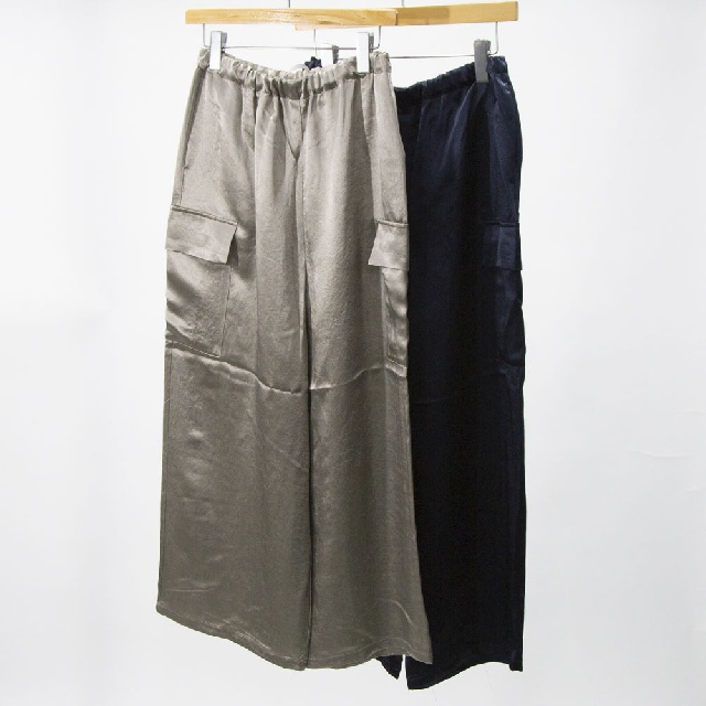 mizuiro ind　ミズイロインド　サテンカーゴパンツ　1-260089-0