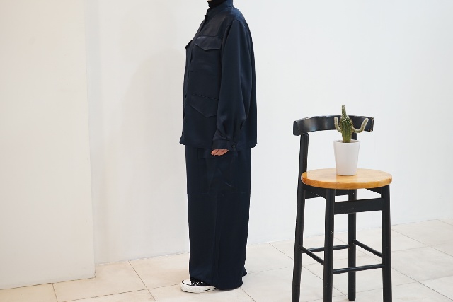 mizuiro ind　ミズイロインド　サテンカーゴパンツ　1-260089-16