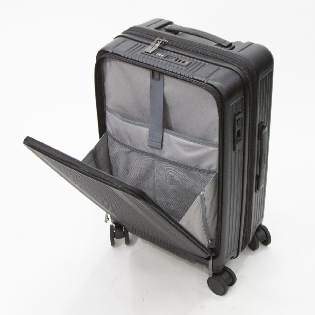 BERMAS　INTER CITY BS　 インターシティ　フロントオープン ファスナー キャリーケース 54L　60556-12