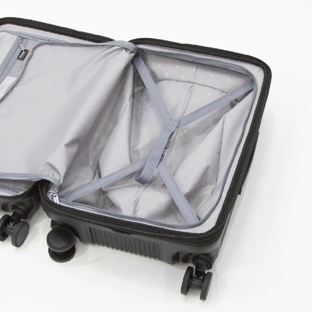 BERMAS　INTER CITY BS　 インターシティ　フロントオープン ファスナー キャリーケース 54L　60556-16