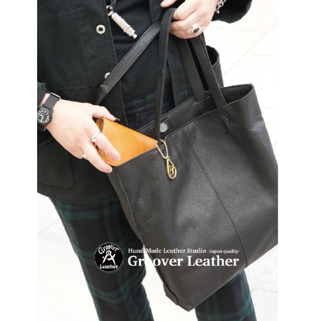 Groover Leather　グルーバーレザー　信州鹿革 トートバッグ　DTB-100-10