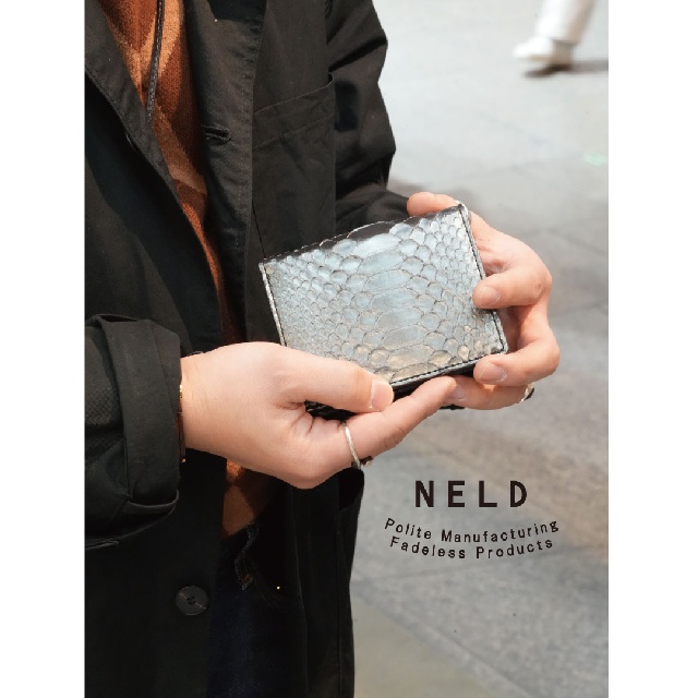 NELD　ネルド　HEBI　ヘビ　折り財布　AN318-10
