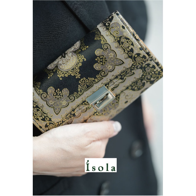 isola 　アイソラ　モロッコ　コルシカ　三段錠 小　 ギャルソンウォレット　3009-9