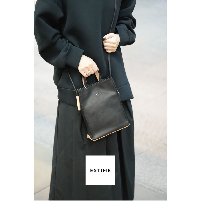 ESTINE　エスティーヌ　ロジカル　レザー2wayハンドバッグ　1076866-12