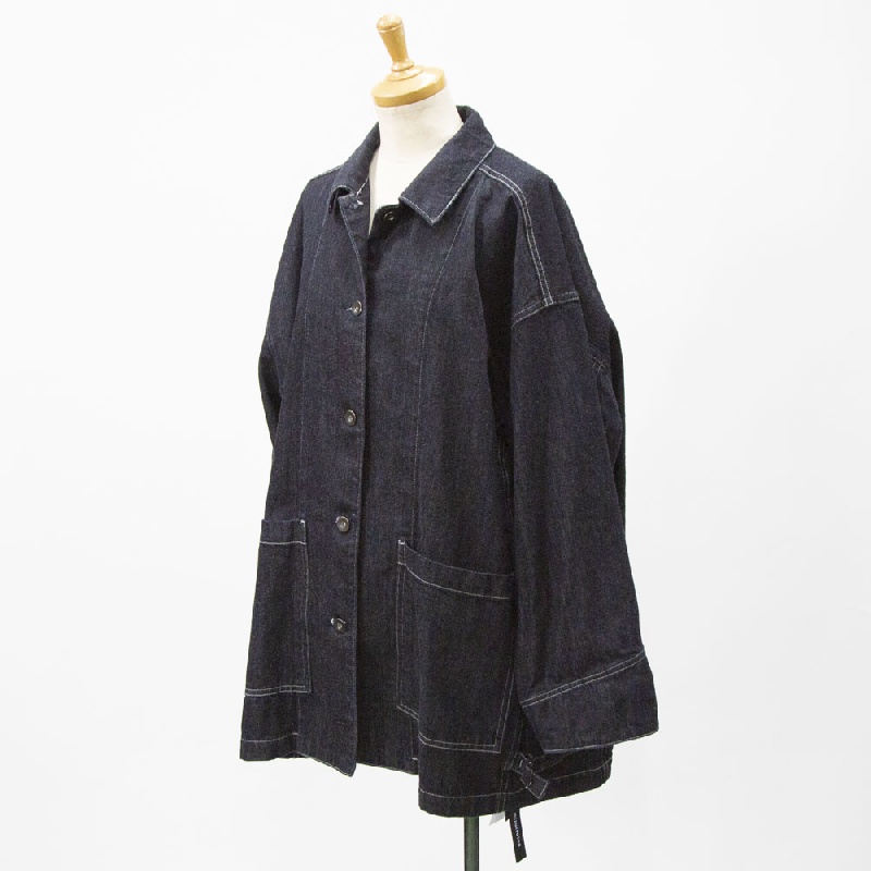 mizuiro ind　ミズイロインド　ワイドデニムカバーオール　1-270039OW