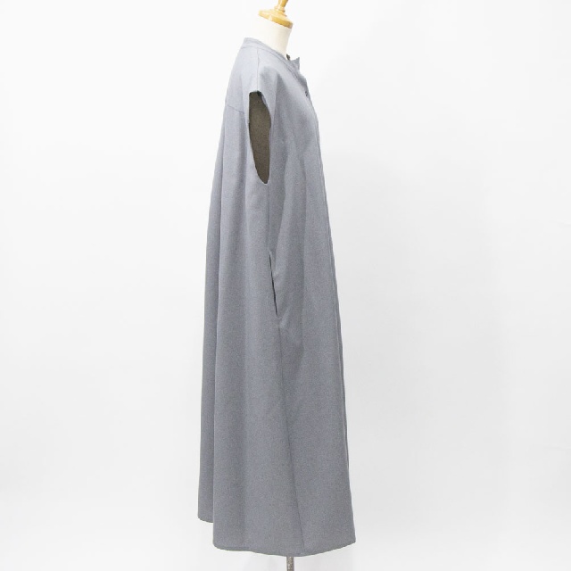 MIDIUMISOLID　ミディウミソリッド　アシンメトリープリーツノースリーブワンピース　1-15211161-5