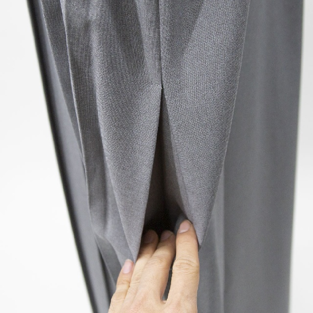 MIDIUMISOLID　ミディウミソリッド　アシンメトリープリーツノースリーブワンピース　1-15211161-7