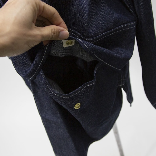 MidiUmi　ミディウミ　デニムカバーオール　1-730083-6