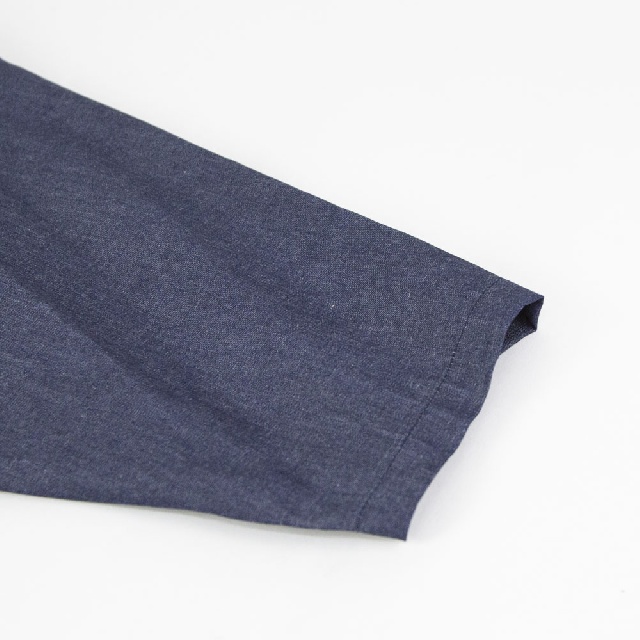 mizuiro ind　ミズイロインド　Vネックデニムシャツ　1-230156-8