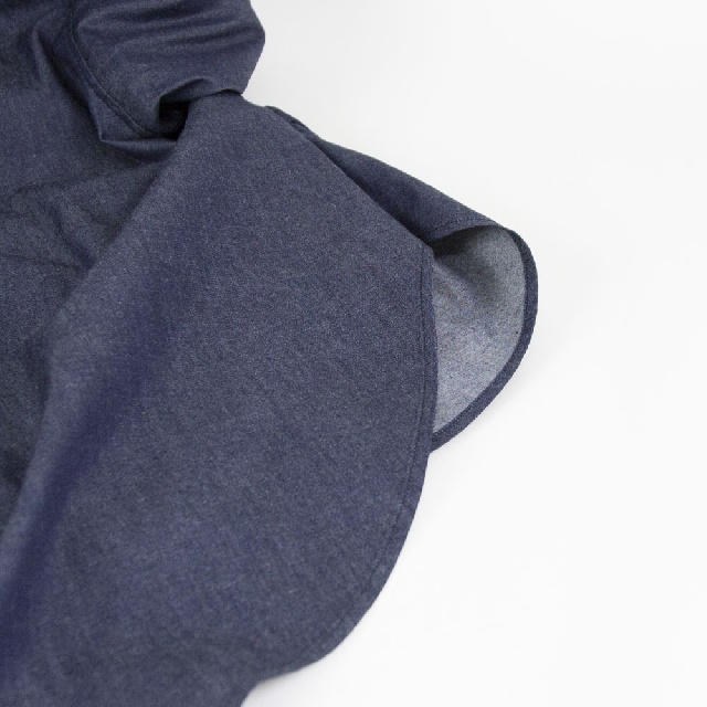 mizuiro ind　ミズイロインド　Vネックデニムシャツ　1-230156-9