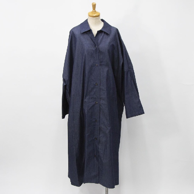 mizuiro ind　ミズイロインド　デニムワイドシャツワンピース　1-250083-1