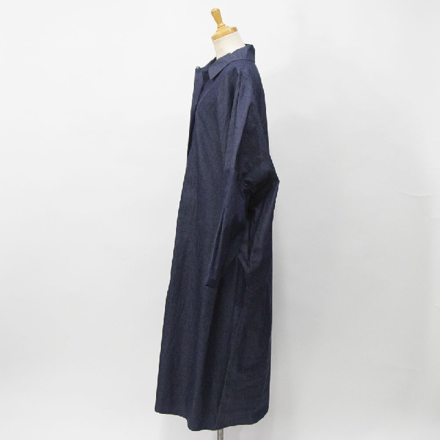 mizuiro ind　ミズイロインド　デニムワイドシャツワンピース　1-250083-2