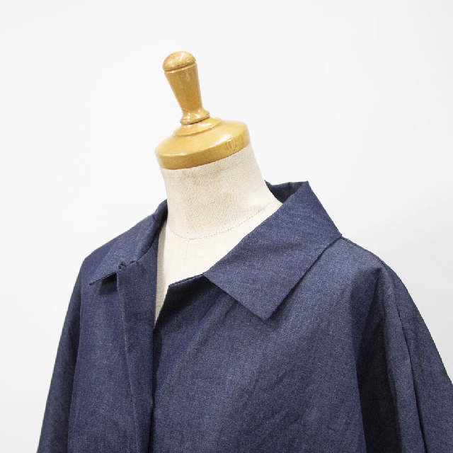 mizuiro ind　ミズイロインド　デニムワイドシャツワンピース　1-250083-5