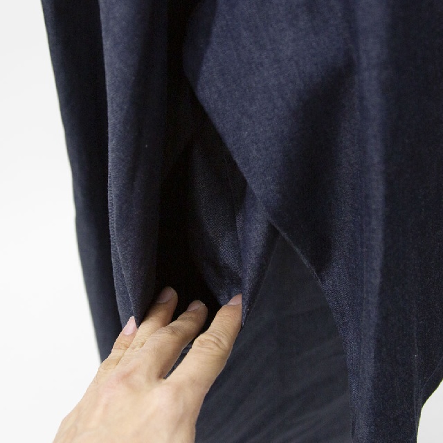 mizuiro ind　ミズイロインド　デニムワイドシャツワンピース　1-250083-6